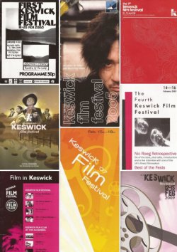 A selection of previous festival programme covers